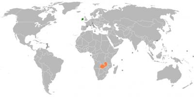 Замбија на мапи света