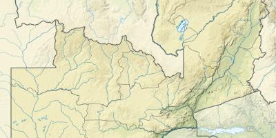 Карта реке Замбије 